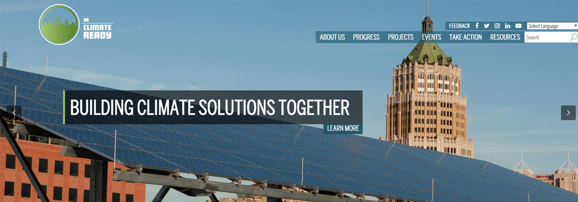 Screenshot of saclimate ready website